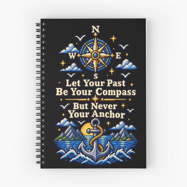 Item preview, Let Your Past Be Your Compass – Retro Pixel Art designed and sold by BYVOK.