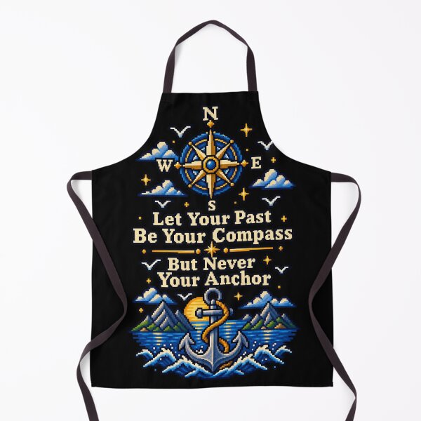 Item preview, Let Your Past Be Your Compass – Retro Pixel Art designed and sold by BYVOK.