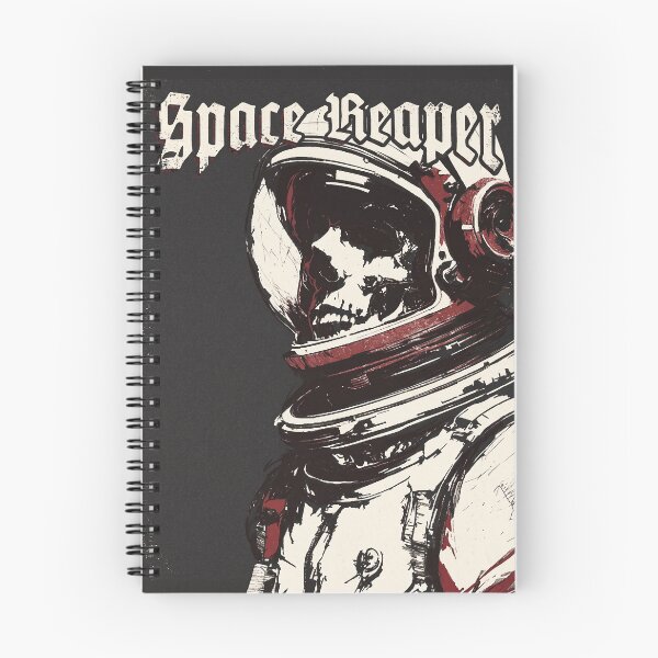 Item preview, Astronaut Skull Space Reaper Gothic Special Edition for Dark Textiles designed and sold by Shyla Marsare.
