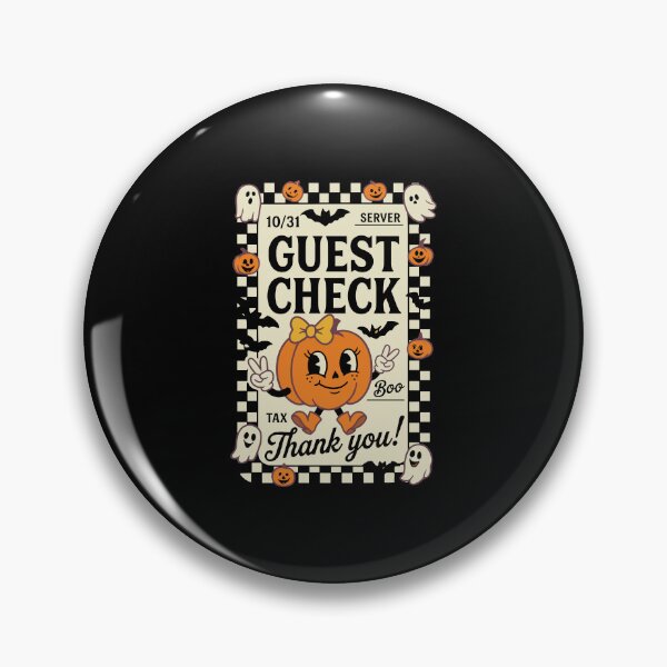 Item preview, Retro Halloween Guest Check Art designed and sold by phoebelevine.