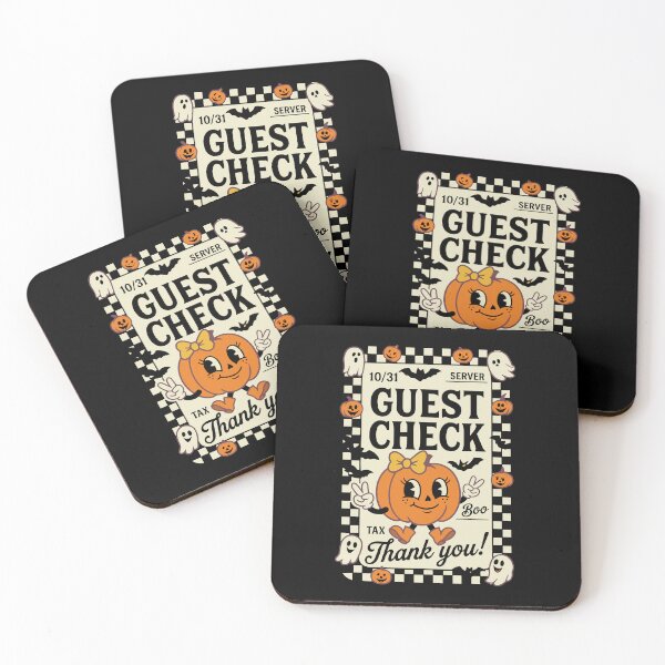 Item preview, Retro Halloween Guest Check Art designed and sold by phoebelevine.