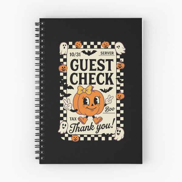 Item preview, Retro Halloween Guest Check Art designed and sold by phoebelevine.