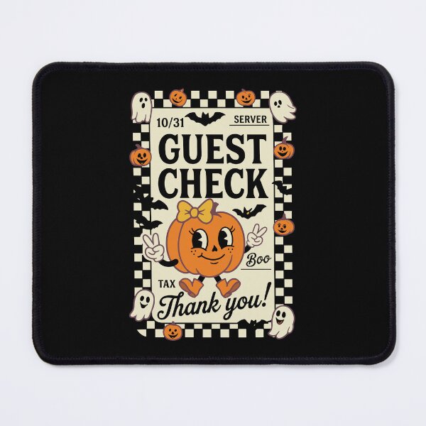 Item preview, Retro Halloween Guest Check Art designed and sold by phoebelevine.