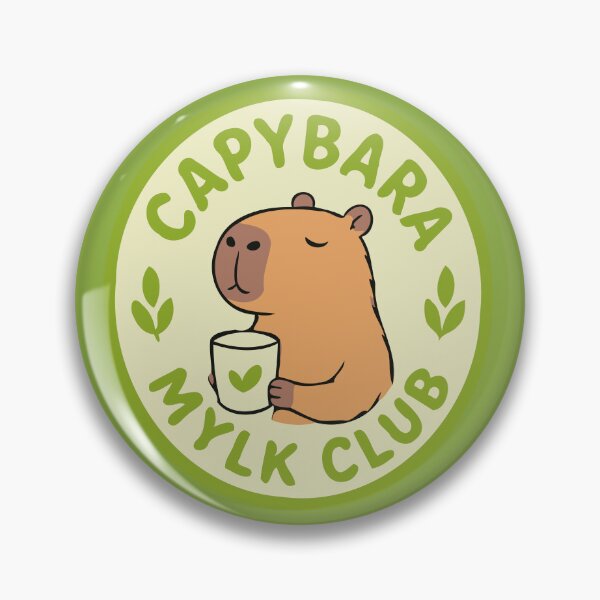 Item preview, Gentle Mylk:  Vegan Life Milk Passion - Capybara Mascot designed and sold by RedStreamStudio.