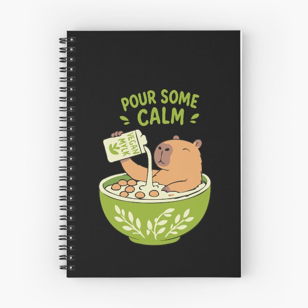 Item preview, Gentle Mylk:  Vegan Life Milk Passion - Capybara Mascot designed and sold by RedStreamStudio.