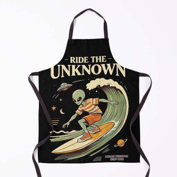Item preview, Ride The Unknown Surfing Alien Surf Club designed and sold by NatalieJeans.
