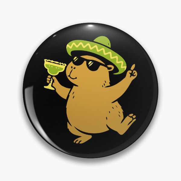 Item preview, Capybara Tequila Sombrero: Funny Cocktail Party Animal  designed and sold by RedStreamStudio.