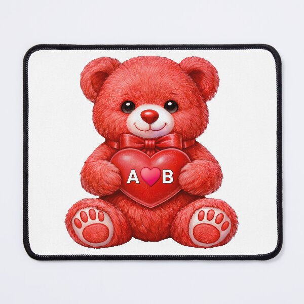 Item preview, Cute Red Teddy Bear Holding a Heart designed and sold by AmirArtisanVibe.