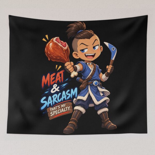 Item preview, Meat & Sarcasm  designed and sold by UnicornDreamers.