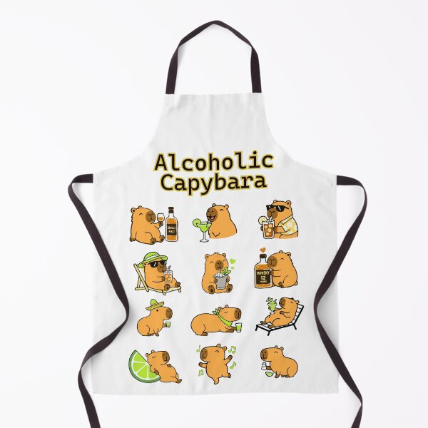 Item preview, Alcoholic Capybara: Tequila, Margarita & Cocktail Drinks Humor designed and sold by RedStreamStudio.
