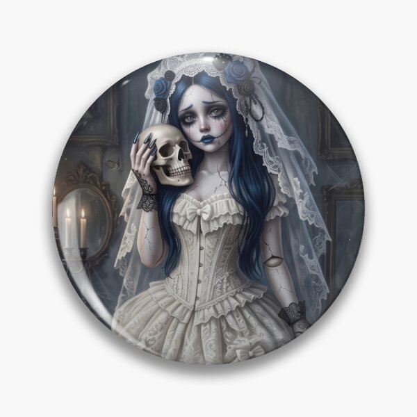 Item preview, Gothic Bride with Skull designed and sold by AnnArtshock.