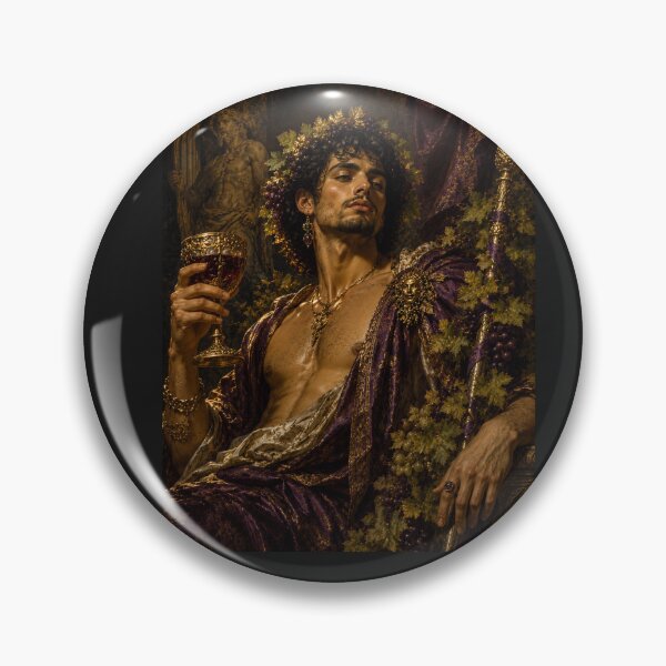 Item preview, Dionysus — God of Wine & Revelry | Greek Mythology Regal Portrait designed and sold by Pop, Culture and Stuff.