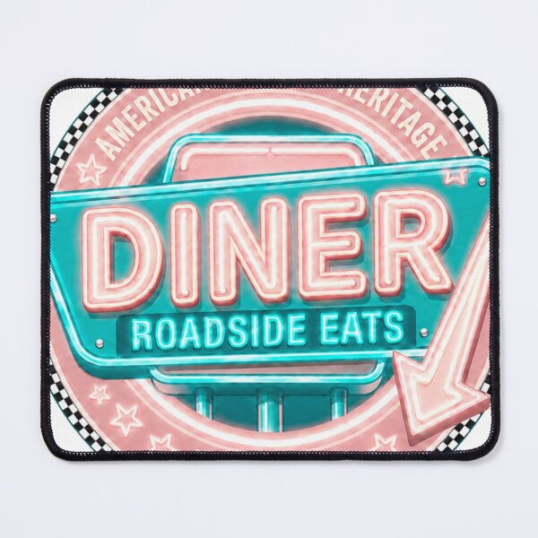 Item preview, Vintage Diner Roadside Eats 1958 Retro Sign designed and sold by Normandy Road Heritage.