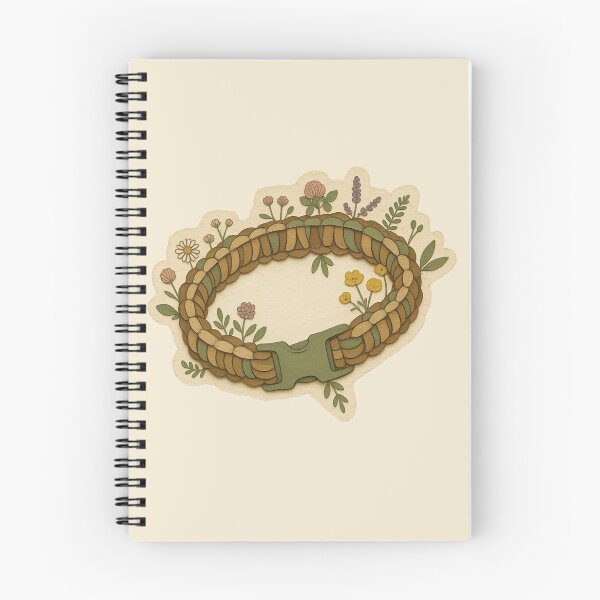 Item preview, Paracord Bracelet Decorated With Wildflowers designed and sold by ITCHAWAWAA.