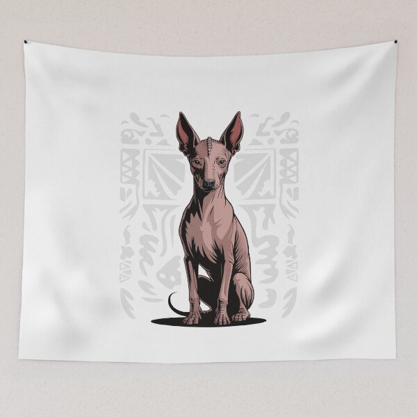 Item preview, Majestic Xoloitzcuintli Mexican Hairless Dog Aztec Pattern designed and sold by k3rstman1.