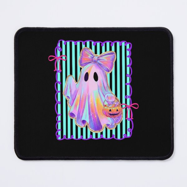 Item preview, Pastel Ghost with Pumpkin Bucket designed and sold by phoebelevine.