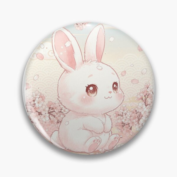 Item preview, Kawaii Cherry Blossom Cute Bunny  designed and sold by SupremeArtisimo.