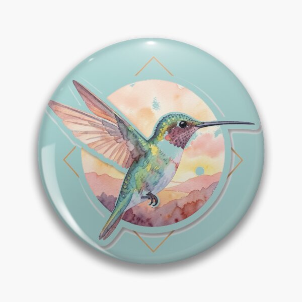 Item preview, Watercolor Hummingbird Sunset designed and sold by Hari Arts.