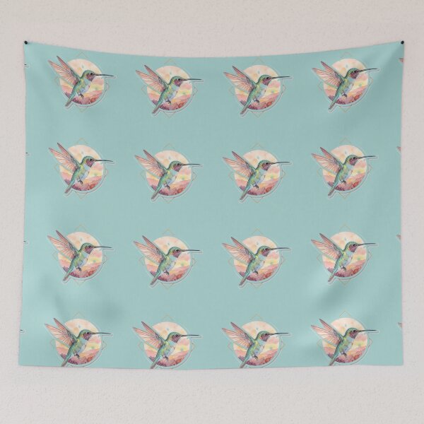 Item preview, Watercolor Hummingbird Sunset designed and sold by Hari Arts.