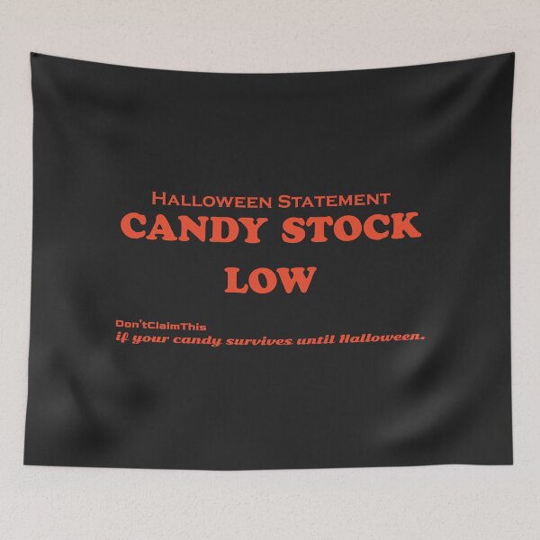 Item preview, Candy Stock Low - Funny Halloween Pun designed and sold by Don'tClaimThis.