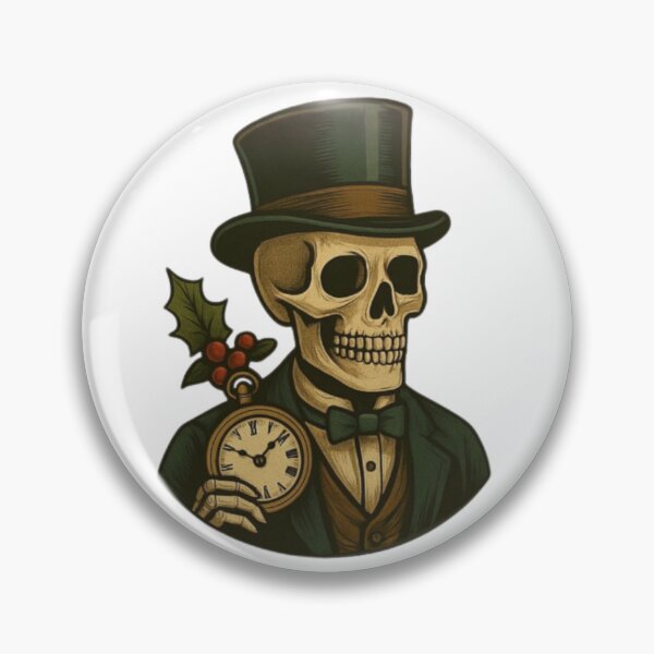 Item preview, Victorian Christmas Skeleton Gentleman designed and sold by DustyCuriositie.