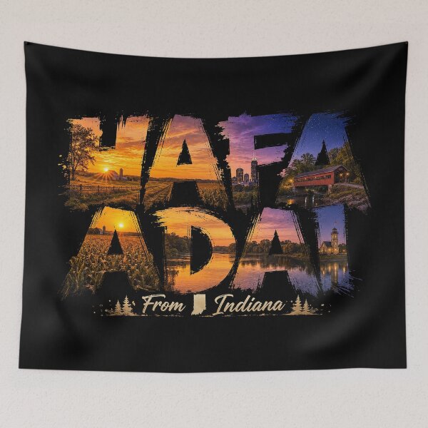 Item preview, Håfa Adai from Indiana: Hoosier Heartland Sunset Spirit designed and sold by BlissBlvdShop.