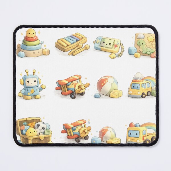 Item preview, Cute Vintage Baby Toys Teddy Bear Rocket Train Pastel Aesthetic designed and sold by Rehnair.