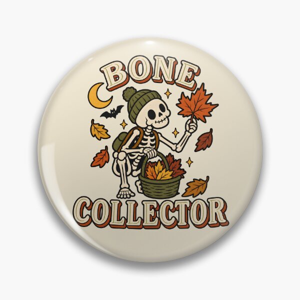 Item preview, Bone Collector Retro Skeleton Autumn Humor designed and sold by  MAD's Recreation Studio.