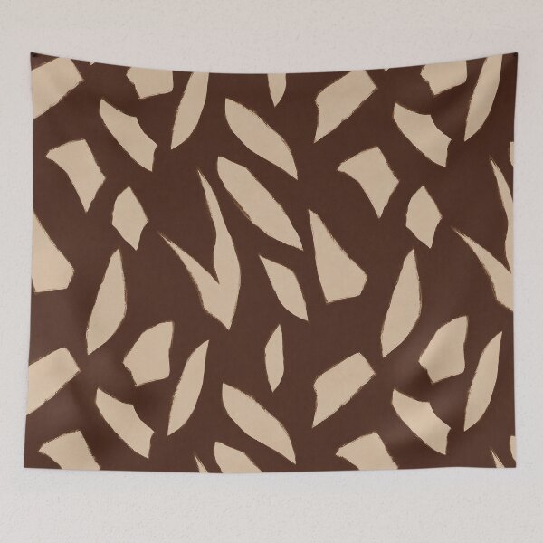 Item preview, Chocolate Brown Organic Abstract Pattern designed and sold by Aniko Tulipan.