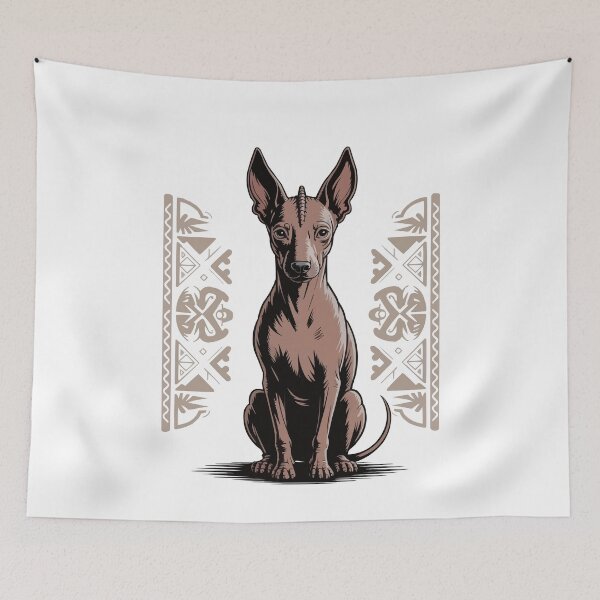 Item preview, Majestic Aztec Xoloitzcuintli Mexican Hairless Dog designed and sold by k3rstman1.