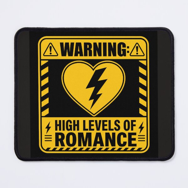 Item preview, High Levels of Romance Warning Sign Funny Love Design designed and sold by Aliplus+.