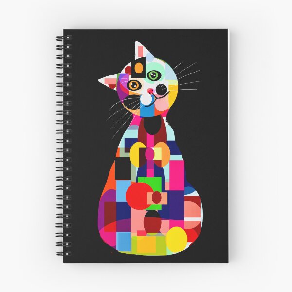 Item preview, Colorful Geometric Cat designed and sold by Elaine M Hayward .