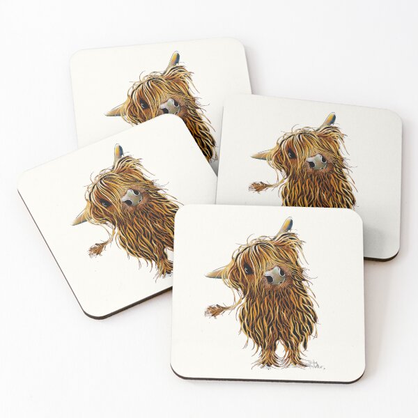 Artikelvorschau, HiGHLaND CoW DRiNT SCoTTiSH 'CoooWeee' BY SHiRLeY MacARTHuR entworfen und verkauft von Shirley MacArthur Art.