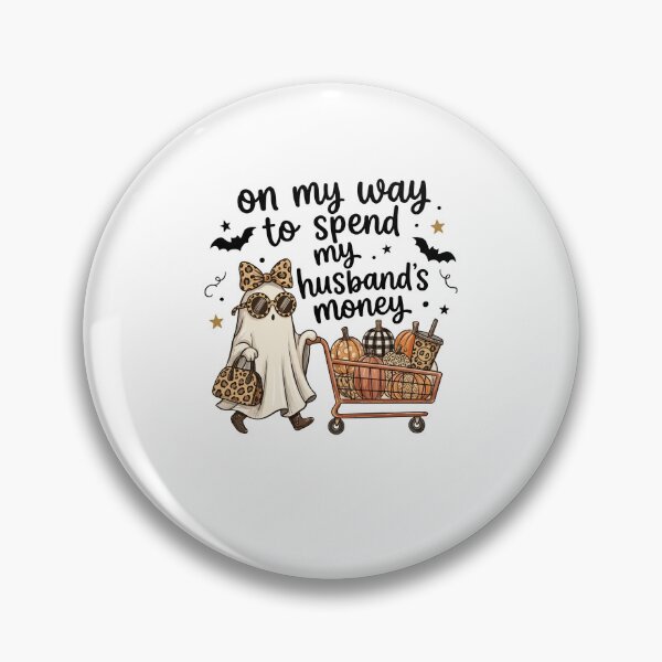 Item preview, Funny Halloween Shopping Ghost Design designed and sold by phoebelevine.