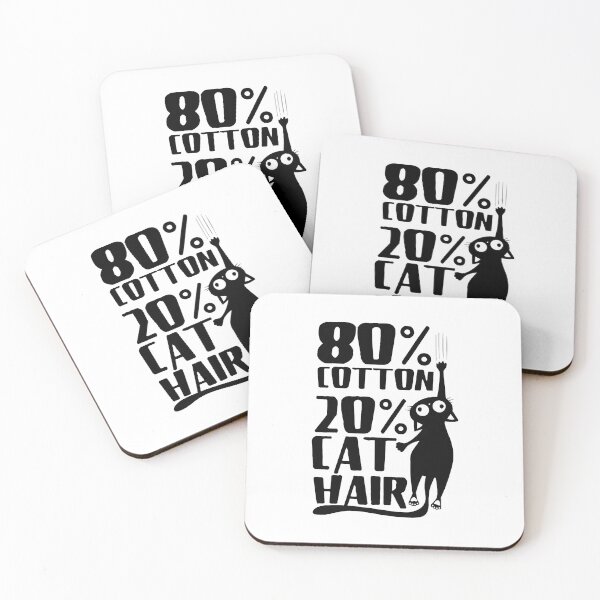 Item preview, 80% Cotton 20% Cat Hair Funny Cat Lover Gift designed and sold by OlyvieArt.