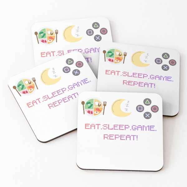 Item preview, Eat Sleep Game Repeat Minimalist Gamer T-Shirt designed and sold by OddAwesome.