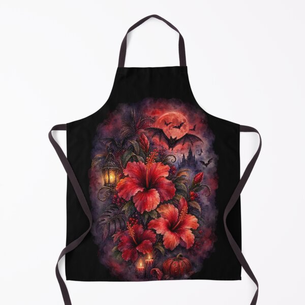 Item preview, Bat Hibiscus | Gothic Halloween Botanical Art | Tropical Floral Illustration designed and sold by Nolmo.