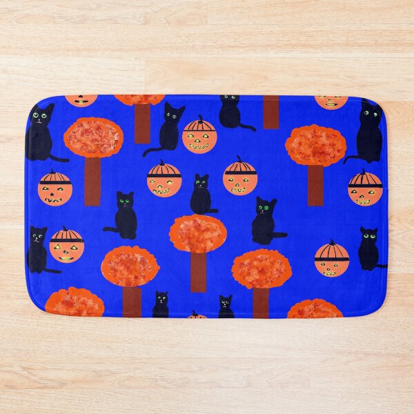 Item preview, Halloween Cats and Pumpkins designed and sold by Elaine M Hayward .