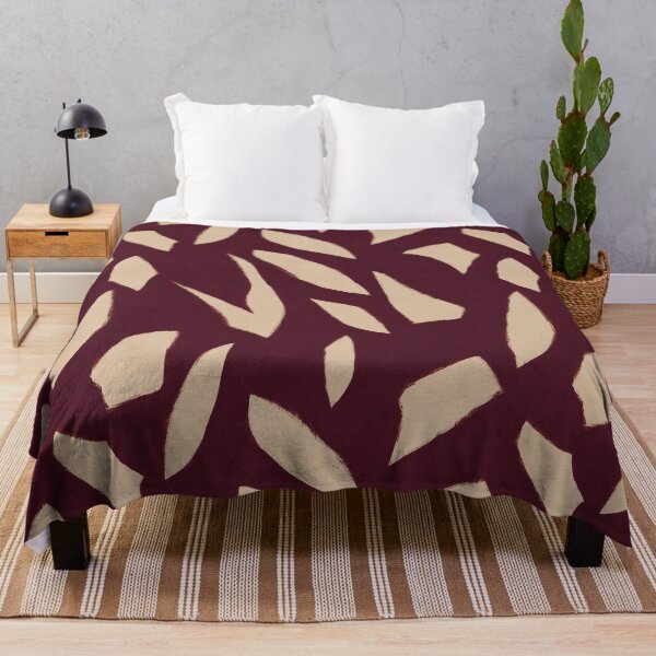 Item preview, Burgundy Cream Organic Abstract Pattern designed and sold by Aniko Tulipan.