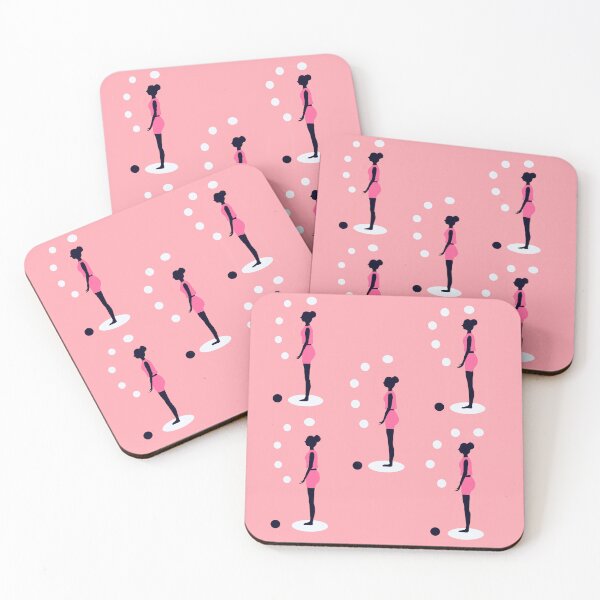 Item preview, Silhouettes on Pink Background designed and sold by Elaine M Hayward .