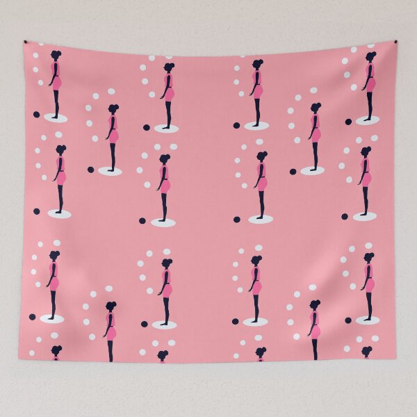 Item preview, Silhouettes on Pink Background designed and sold by Elaine M Hayward .
