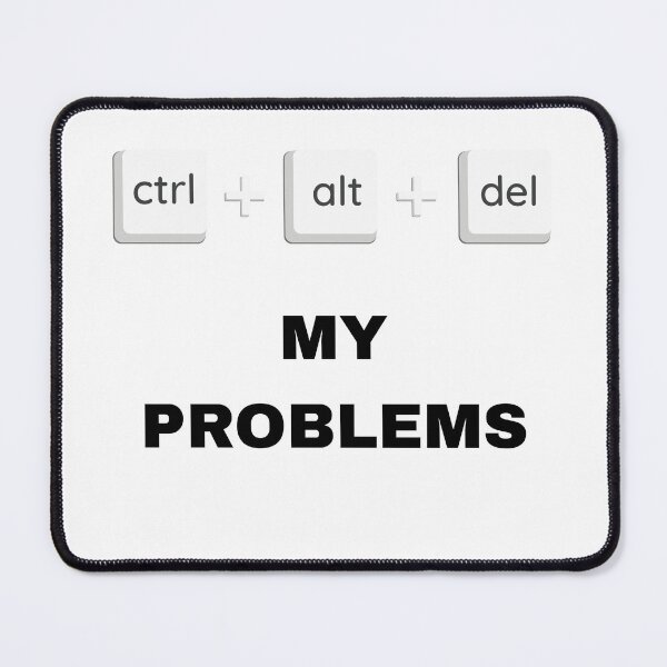 Item preview, Ctrl Alt Del My Problems Funny Tech T-Shirt designed and sold by OddAwesome.