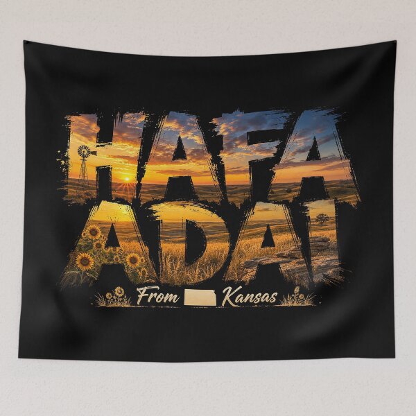 Item preview, Sunflower Prairie Håfa Adai: Kansas Golden Horizon designed and sold by BlissBlvdShop.