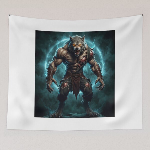 Item preview, Werewolf Ripping Off Meme T-Shirt, Muscular Alpha Werewolf Gift, Gothic Horror Monster Graphic Tee, Dark Fantasy Wolf Warrior Art designed and sold by pawsome purrfect.