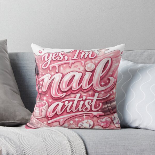 Item preview, Yes, I’m a Nail Artist – Cute Pink Nail Tech Manicure Design 2 designed and sold by Lalala cute.