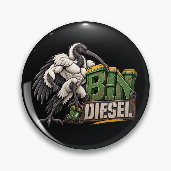 Item preview, Bin Diesel Aussie Bin Chicken Parody Design designed and sold by EverclearDesign.