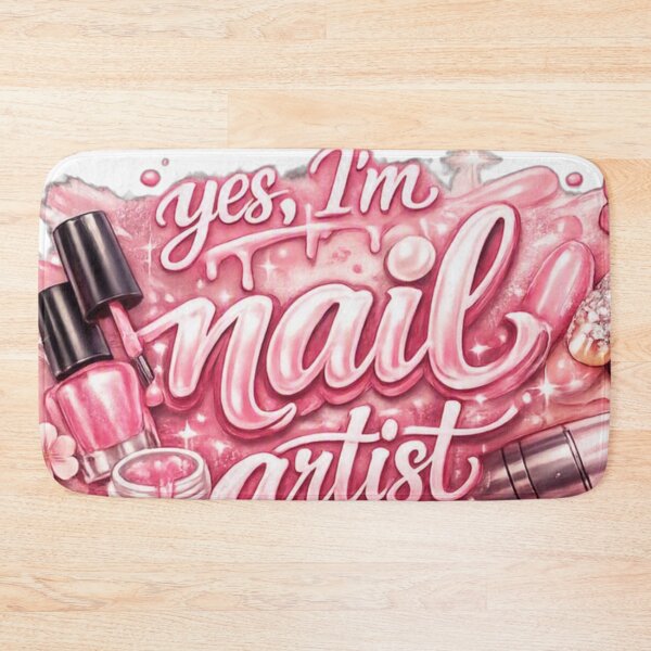Item preview, Yes, I’m a Nail Artist – Cute Pink Nail Tech Manicure Design 2 designed and sold by Lalala cute.