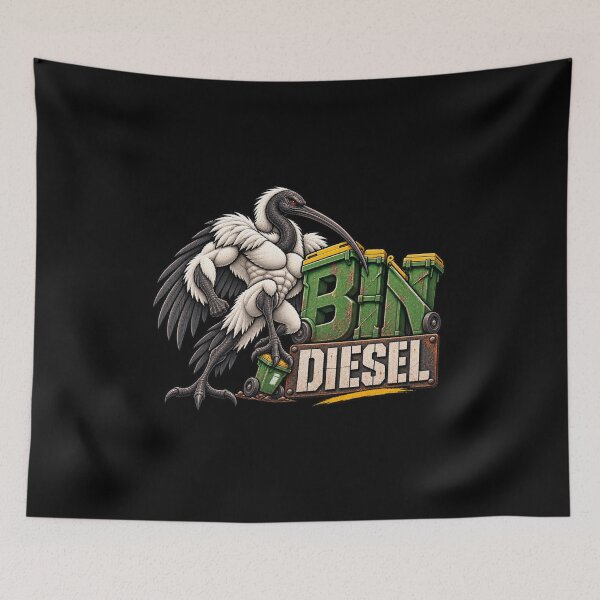 Item preview, Bin Diesel Aussie Bin Chicken Parody Design designed and sold by EverclearDesign.