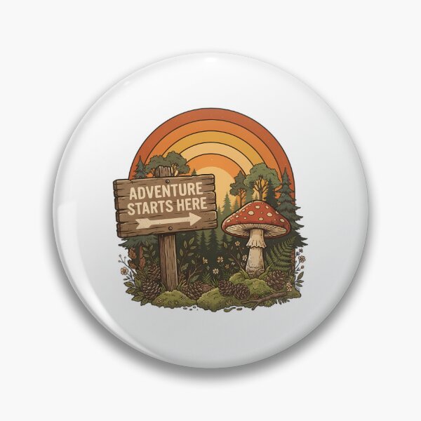 Item preview, Adventure Starts Here Vintage Camping Graphic designed and sold by SHOP-Corner.