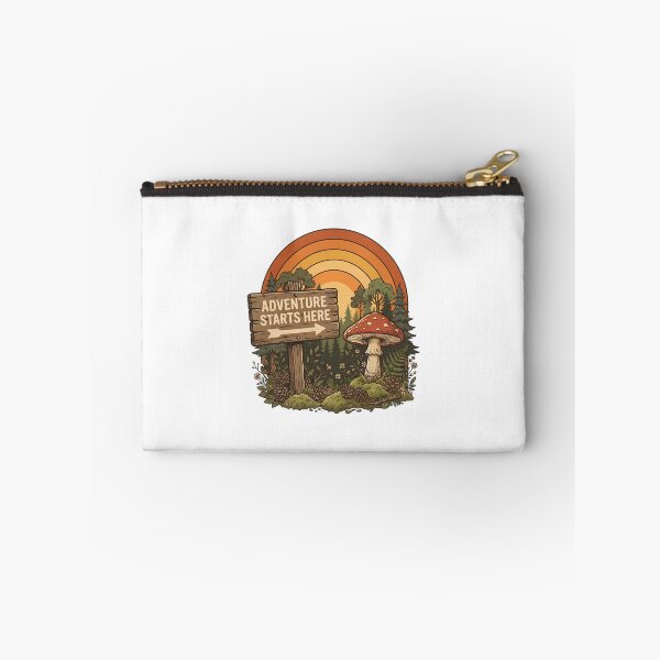 Item preview, Adventure Starts Here Vintage Camping Graphic designed and sold by SHOP-Corner.